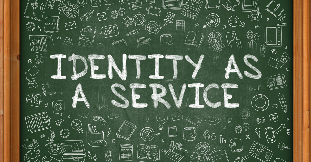 tavle hvor det står identity as a service